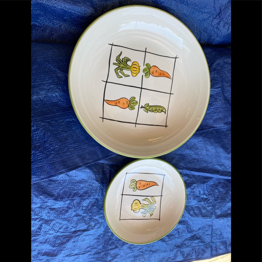 Two SECLA serving plates